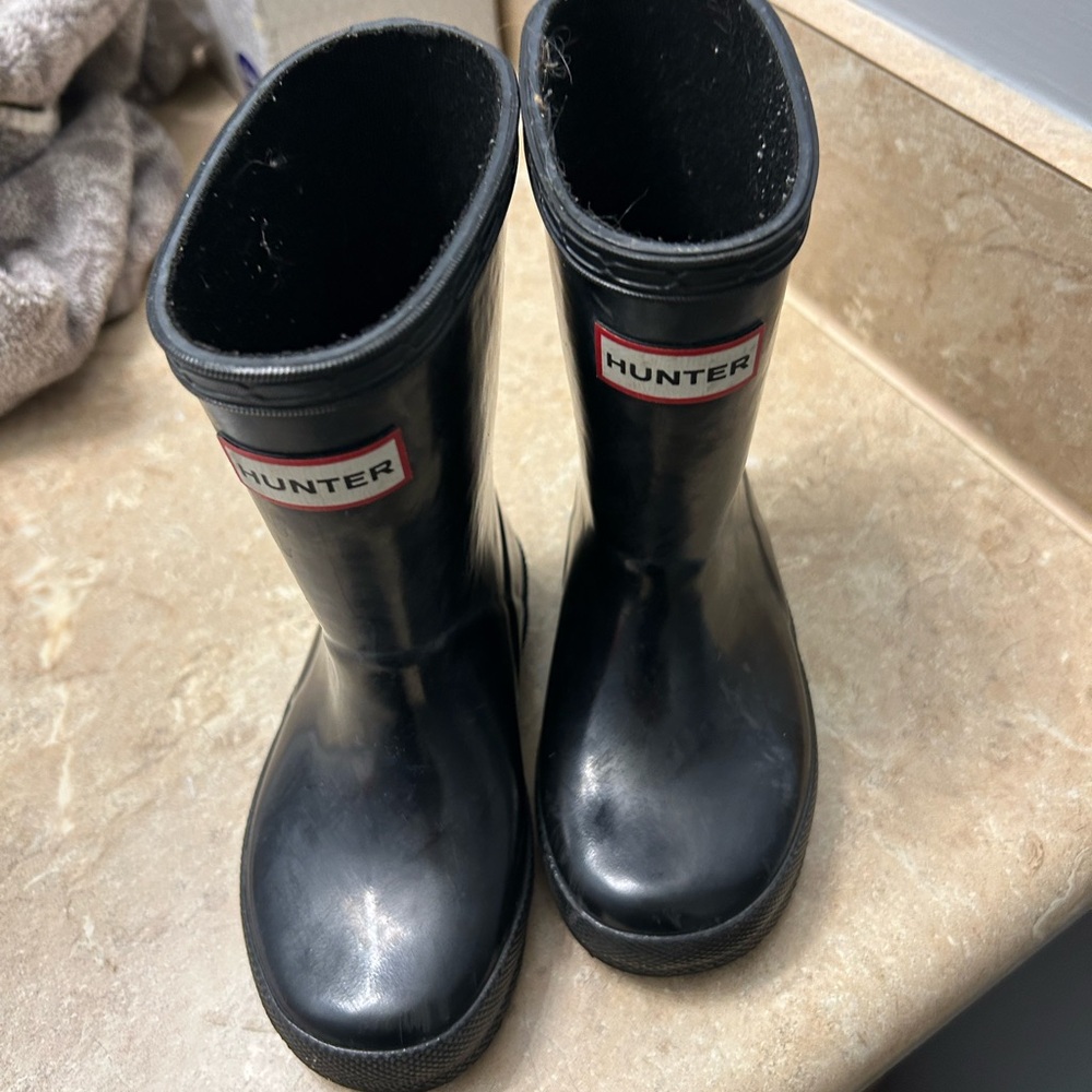 Toddler Hunter Black Rain Boots